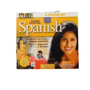 Instant Immersion Spanish, 2 CD Rom Set, PC & Mac